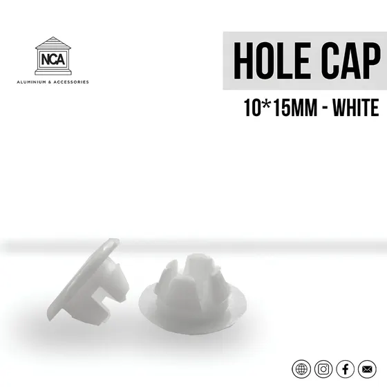Hole cap 10×15 mm putih
