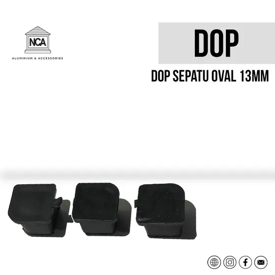 Dop sepatu oval 13 mm