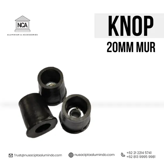 Knop 20 mm + mur