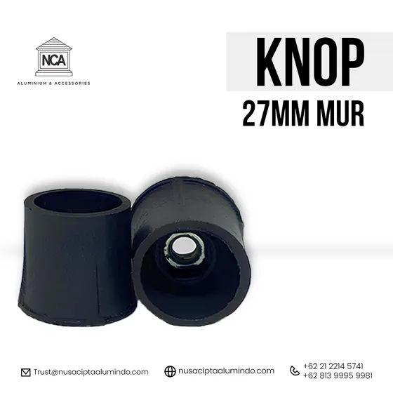 Knop 27 mm + mur