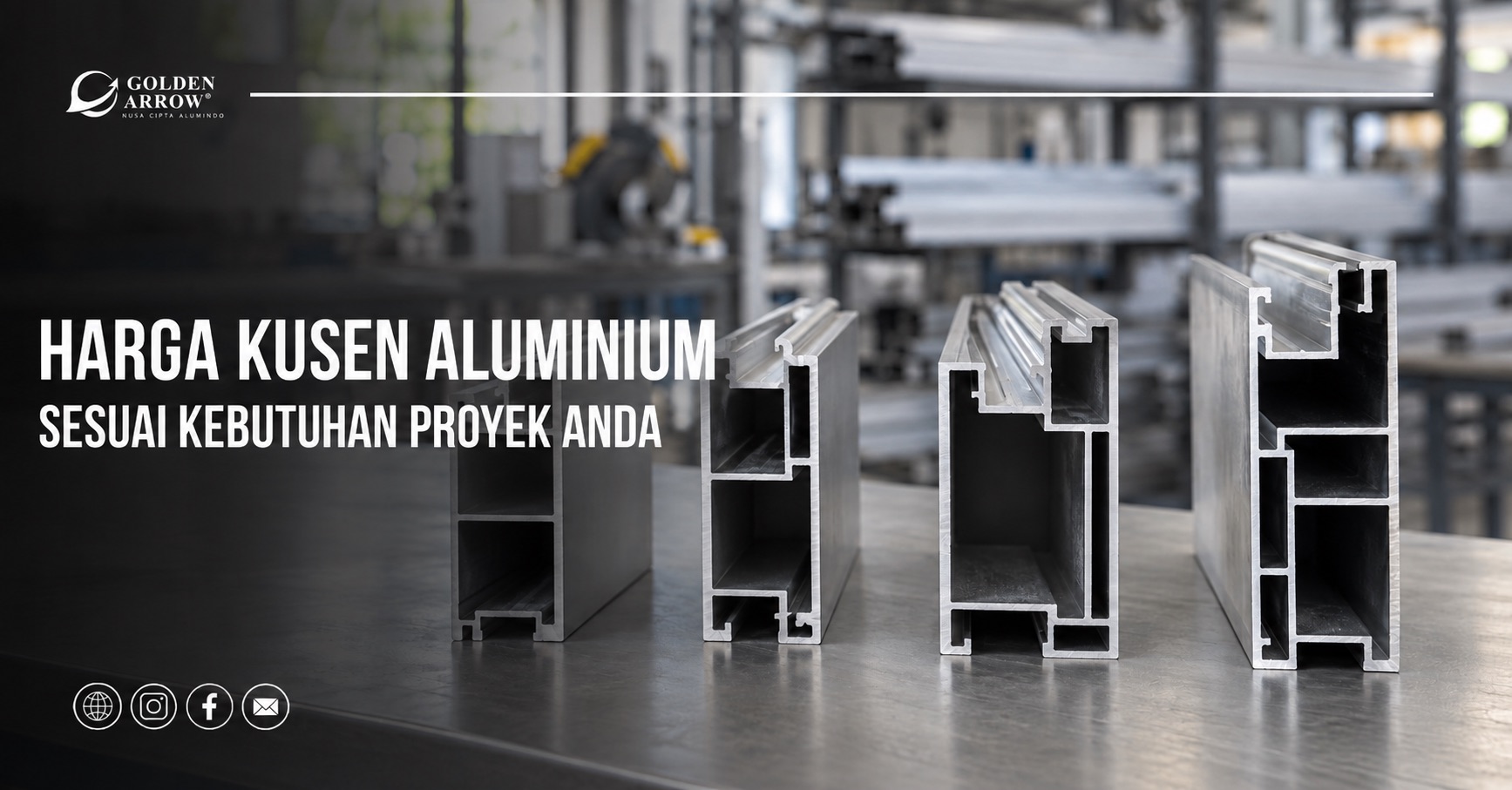 Profil aluminium dengan judul Harga Kusen Aluminium Sesuai Kebutuhan Proyek Anda
