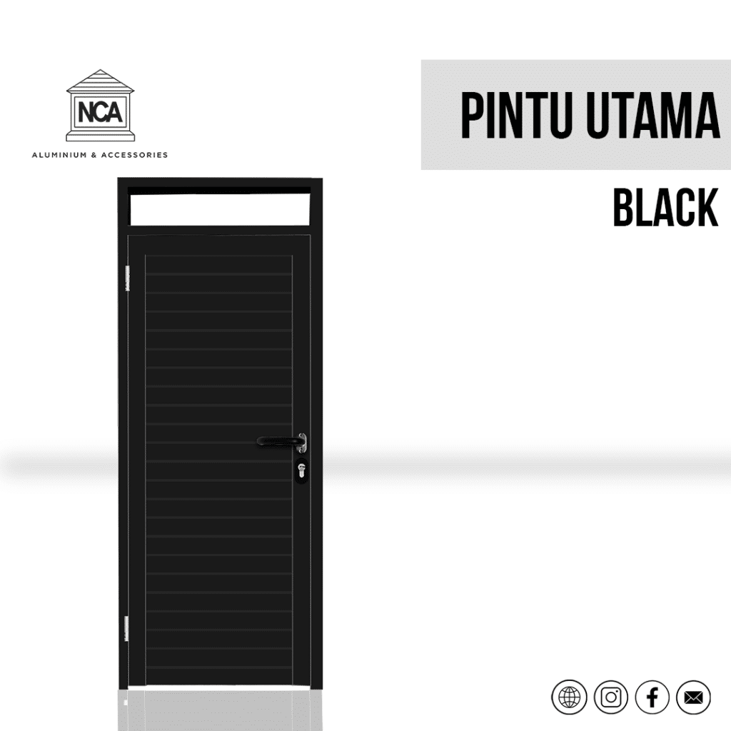 PINTU ALUMINIUM HITAM