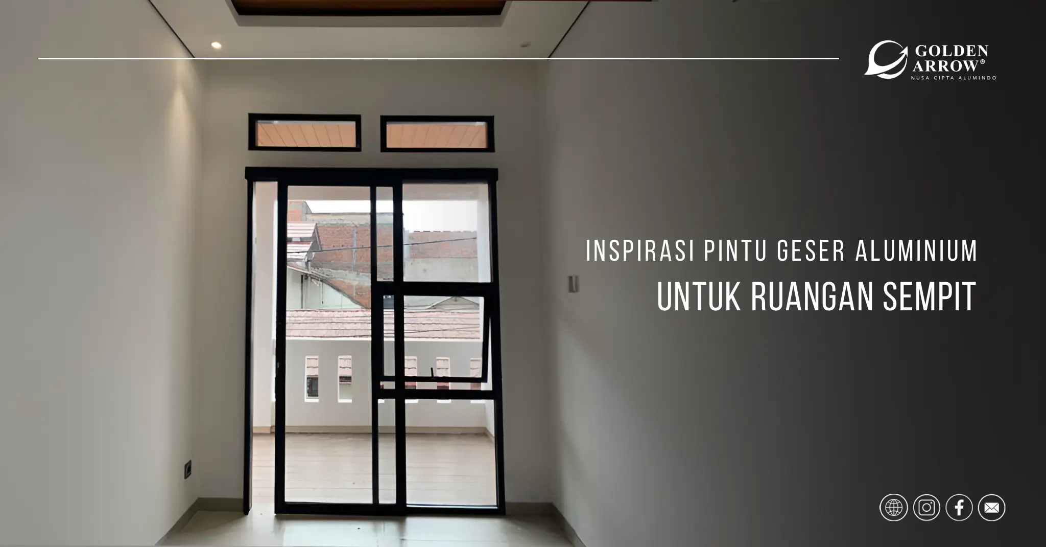 Inspirasi Pintu Geser Aluminium untuk Ruangan Sempit