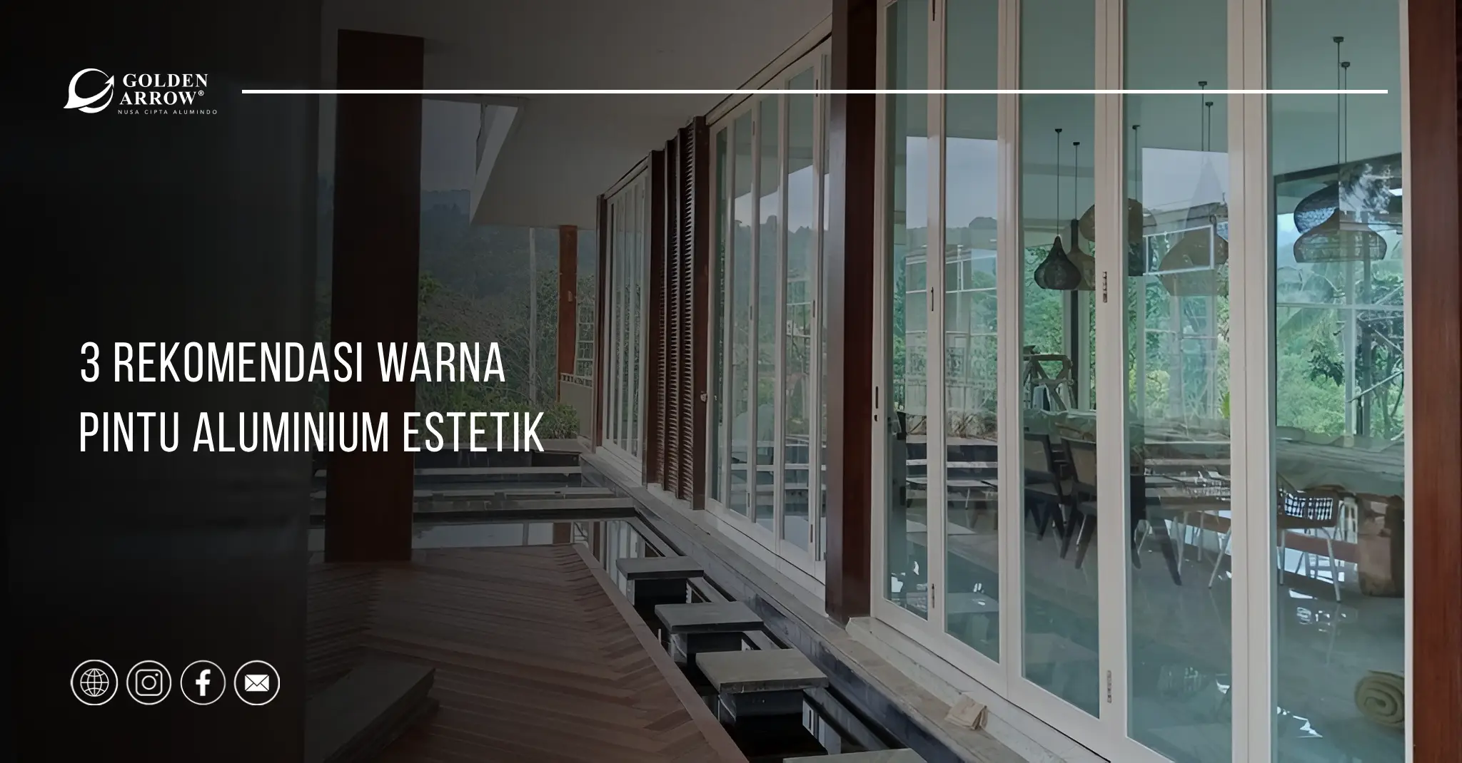 3 Rekomendasi Warna Pintu Aluminium Estetik